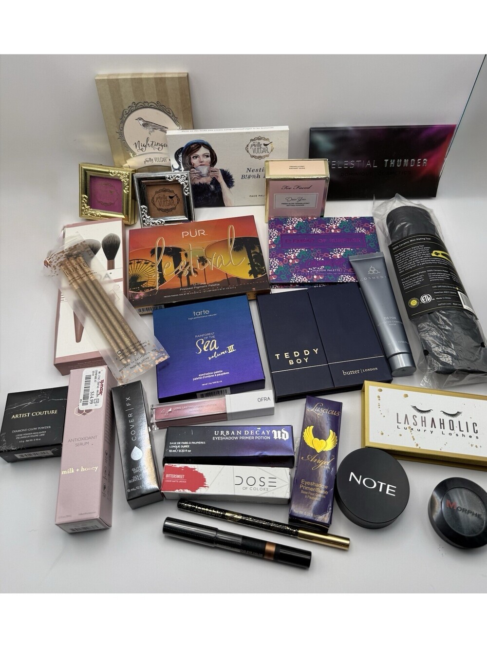 HUGE Makeup LOT: Tarte Rainforest Of The Sea Volume 3 III/Pur/Pretty Vulgar/MORE